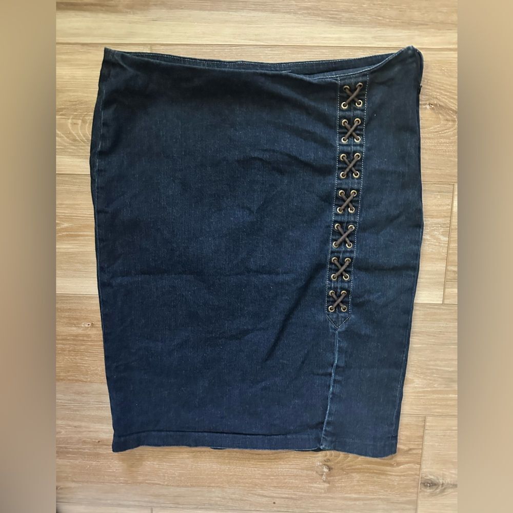 Lauren Ralph Lauren Y2K Denim Skirt 10
